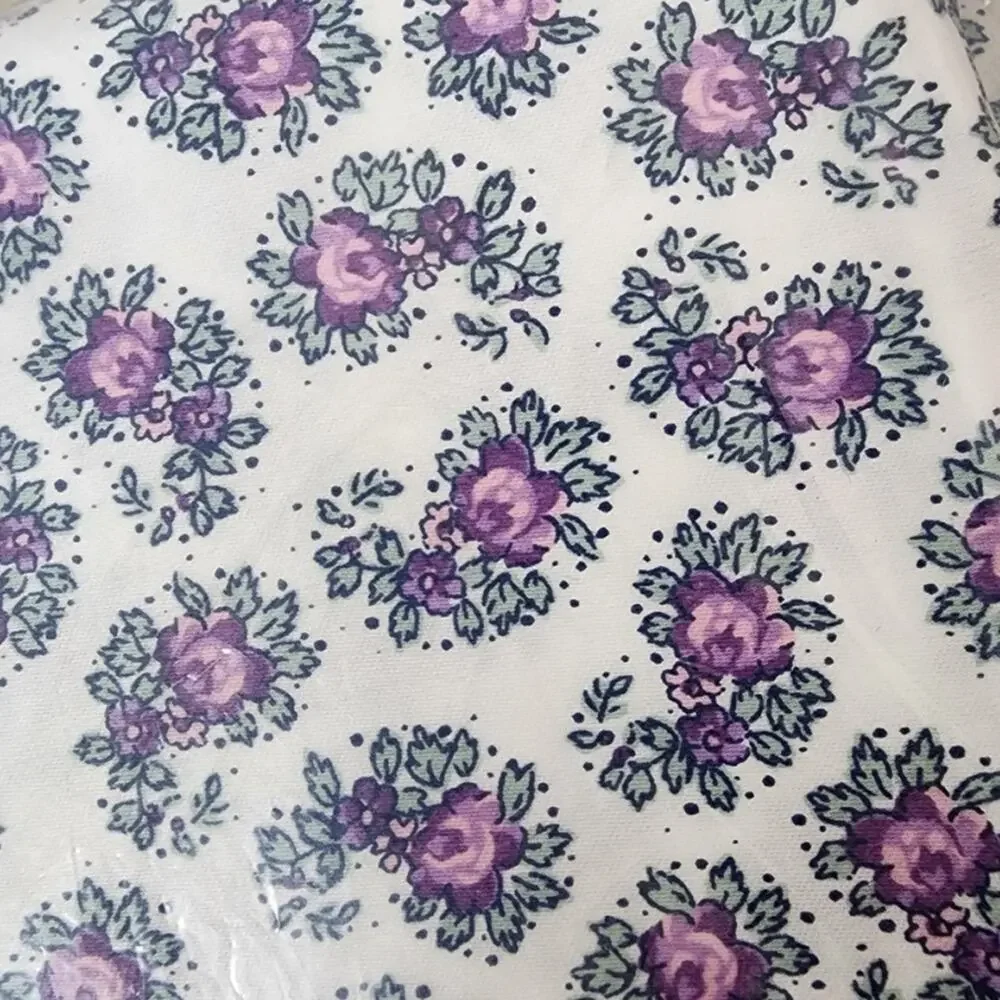 J. Crew Twin/Twin XL Duvet Set in Purple & White‎ Paisley Print NEW